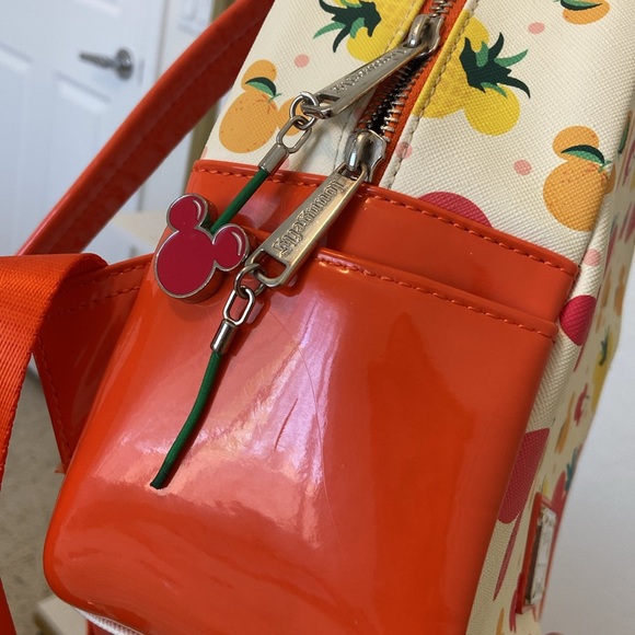 Loungefly Disney Fruit Pattern Backpack - Red, Yellow, Orange - Picture 7 of 8